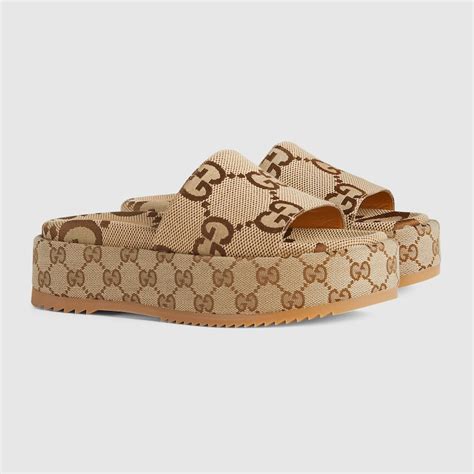 gucci women's platform slide|gucci women's slides clearance sale.